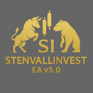 Stenvall Invest logo with bull and bear symbols on a white background