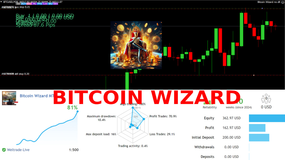 Bitcoin Wizard MT4 V 1.7 NO DLL + LIVE RESULT