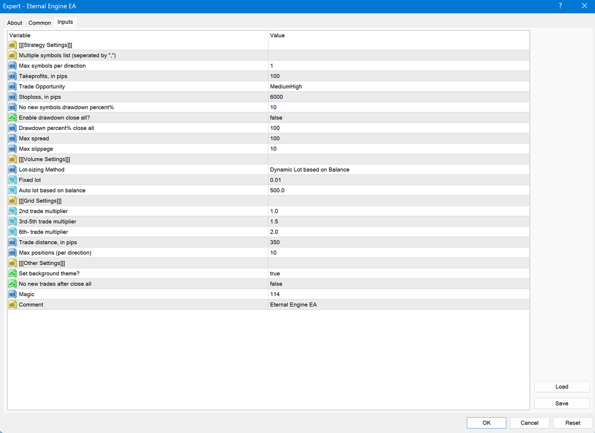 Eternal Engine EA V2.2 MT4 NO DLL