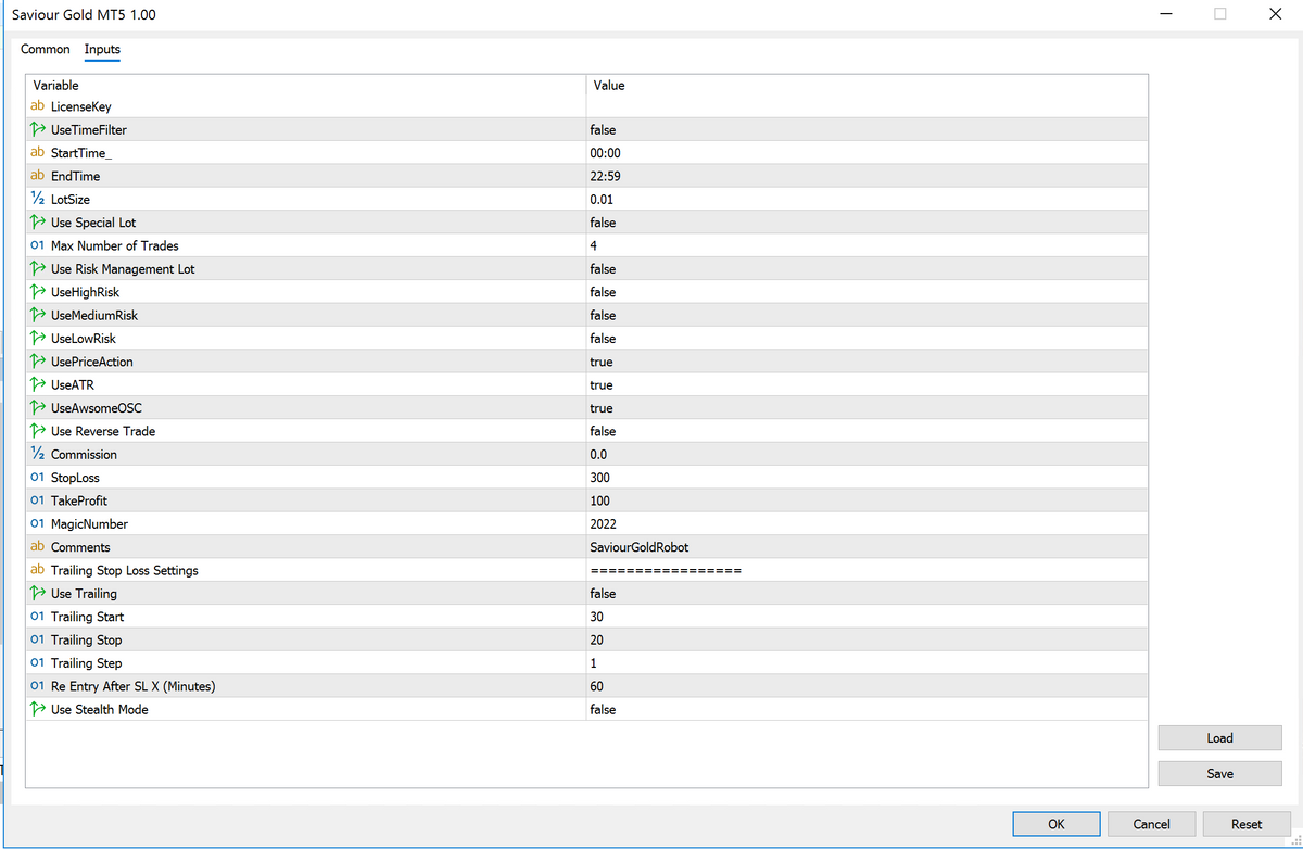Saviour Gold V1.0 MT5 NO DLL