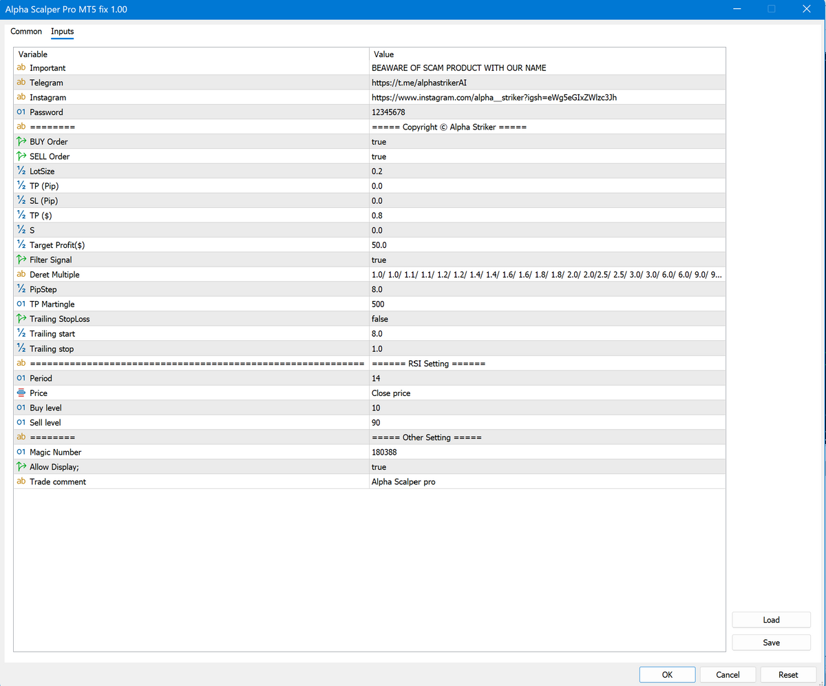 Alpha Scalper Pro EA V1.0 MT5 NO DLL