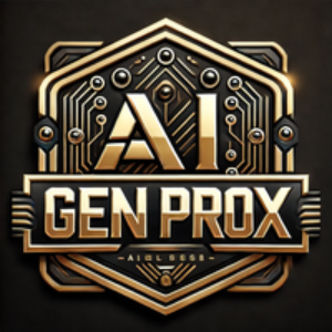 A logo design for AI Gen XII EA MT4 featuring a stylized AI icon and text on a shield-shaped background.