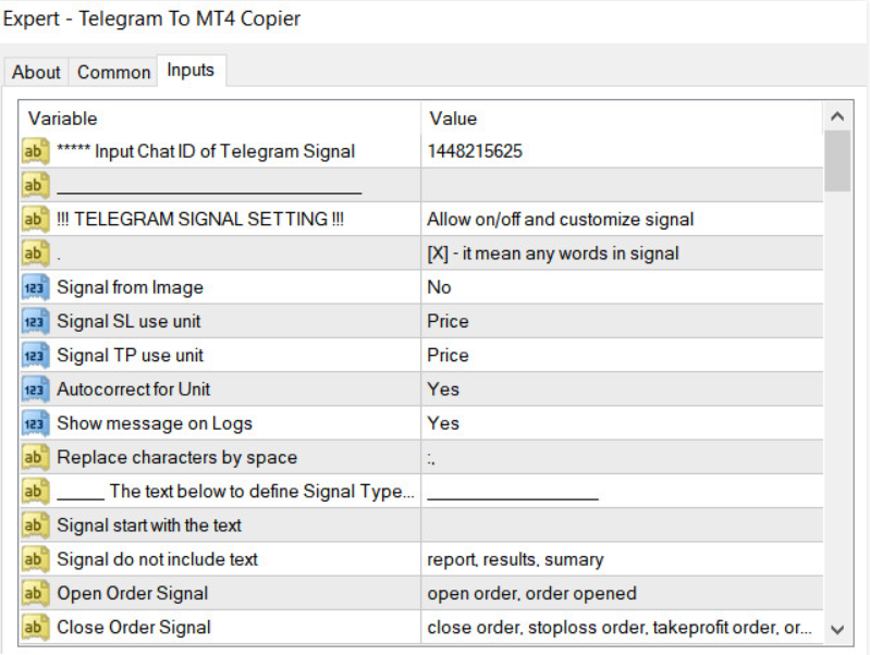 Telegram To MT4 Copier V 6.32 NO DLL