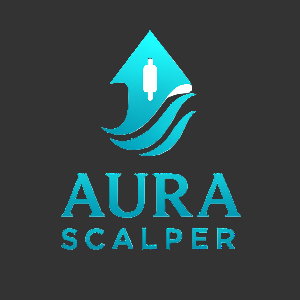 Logo of Aura Scalper with a stylized design on a white background