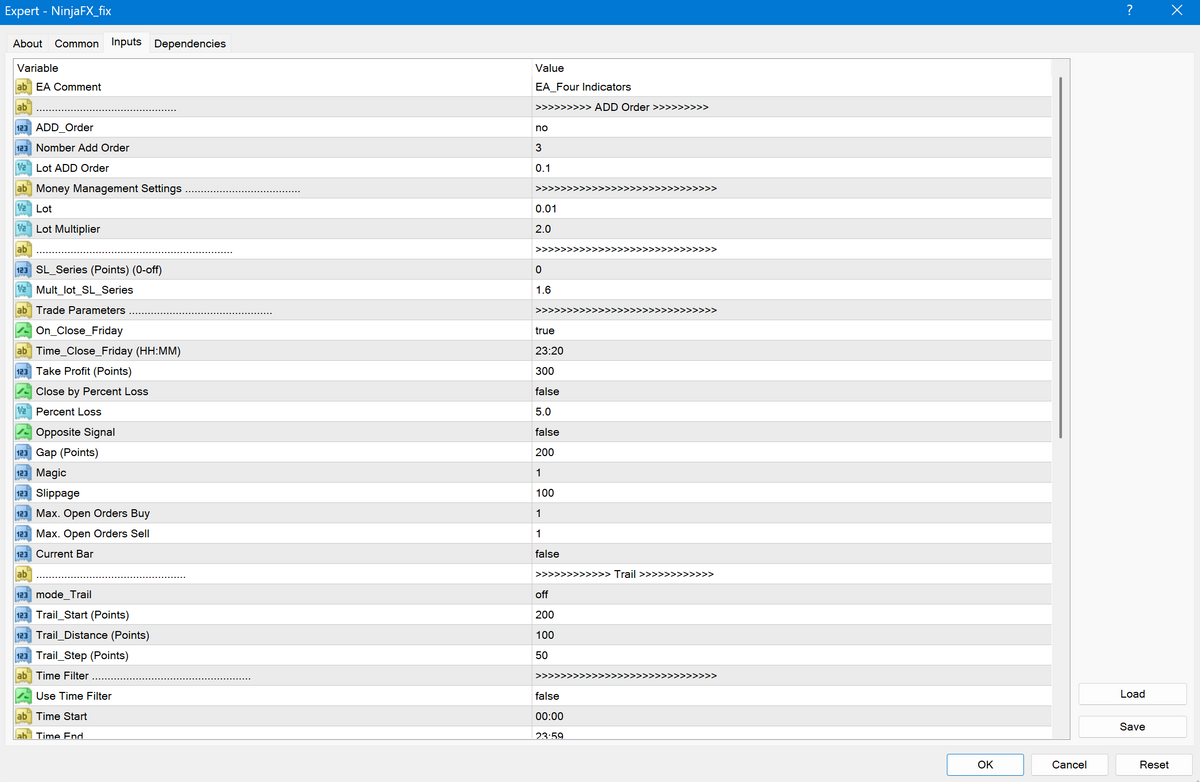 Ninja Forex EA V6.4 MT4 NO DLL