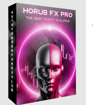 Box for Horus FX Pro with a robot face design on a white background