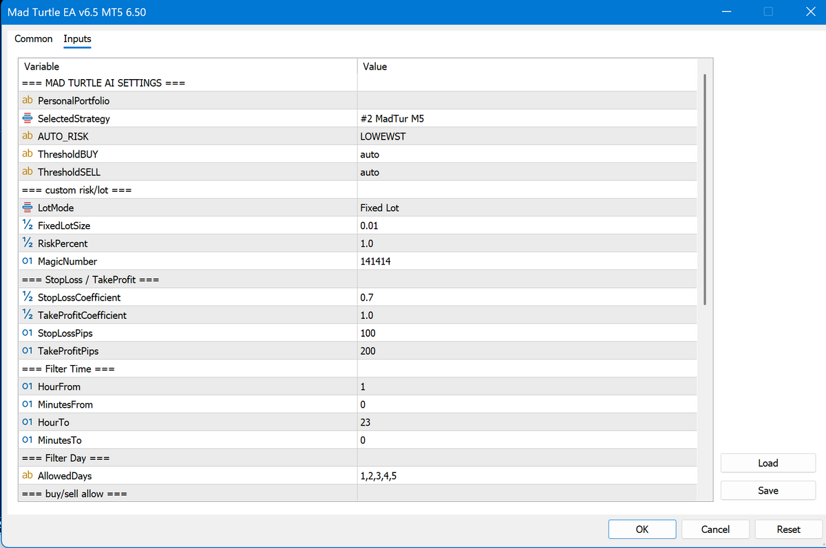 Mad Turtle EA V6.5 MT5 NO DLL
