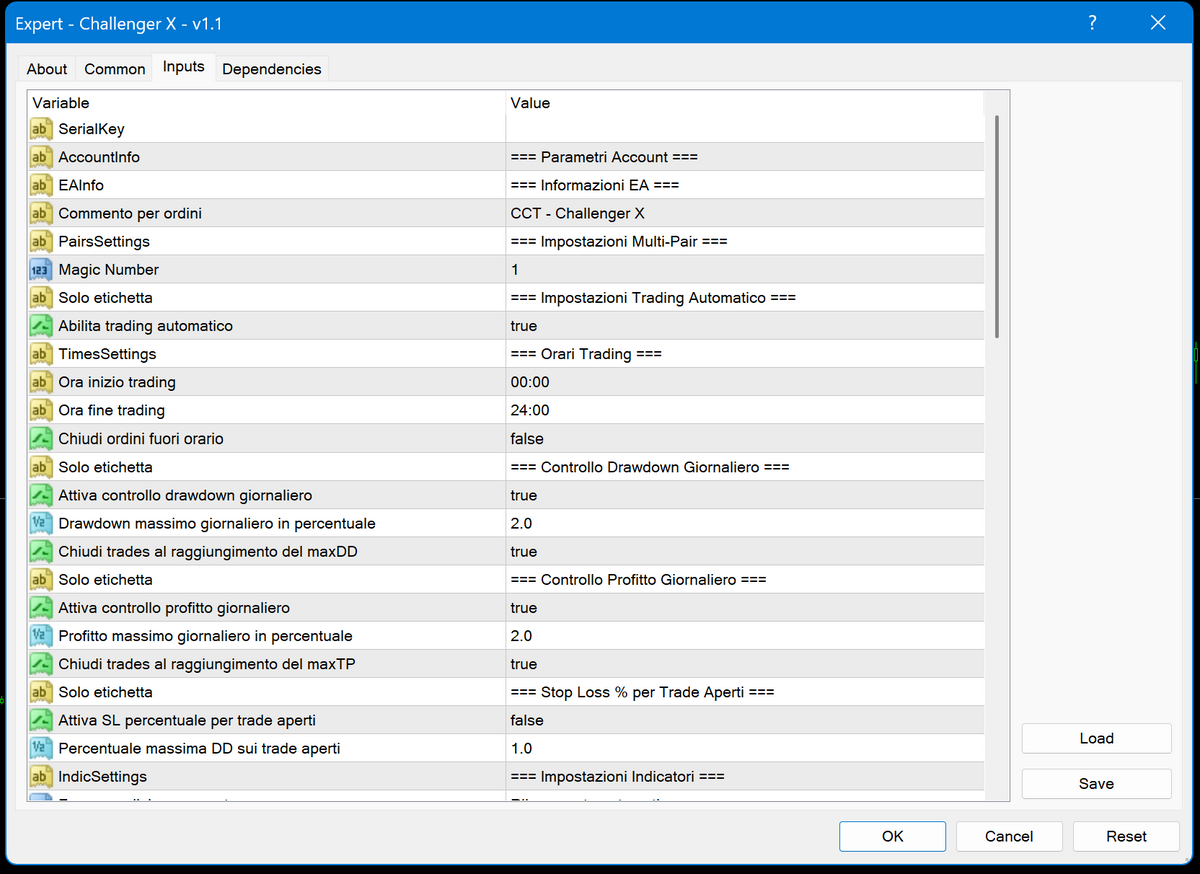 CHALLENGER X V1.1 MT4 NO DLL