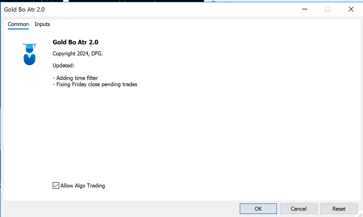 Gold BO ATR EA MT5 NO DLL