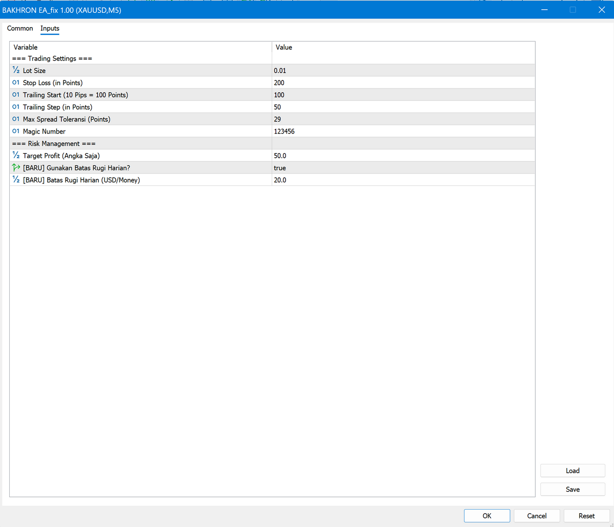 BAKHRON EA V1.0 MT5 NO DLL