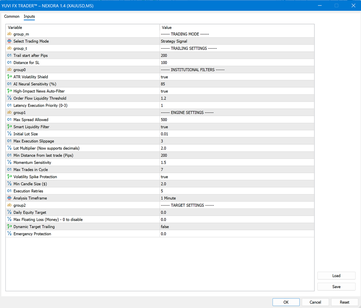 Yuvi FX Trader NEXORA V1.4 MT5 NO DLL