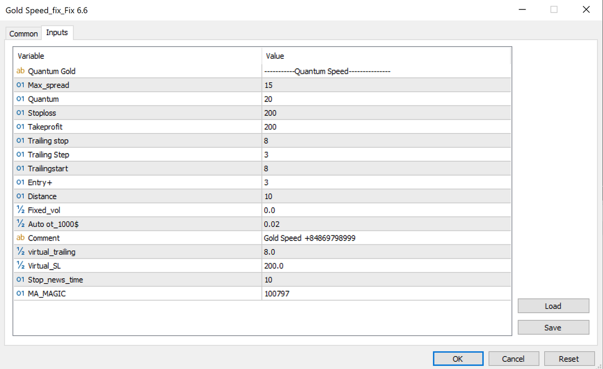 Quantum Speed EA V6.6 MT5 NO DLL [ORIGINAL]+Sets