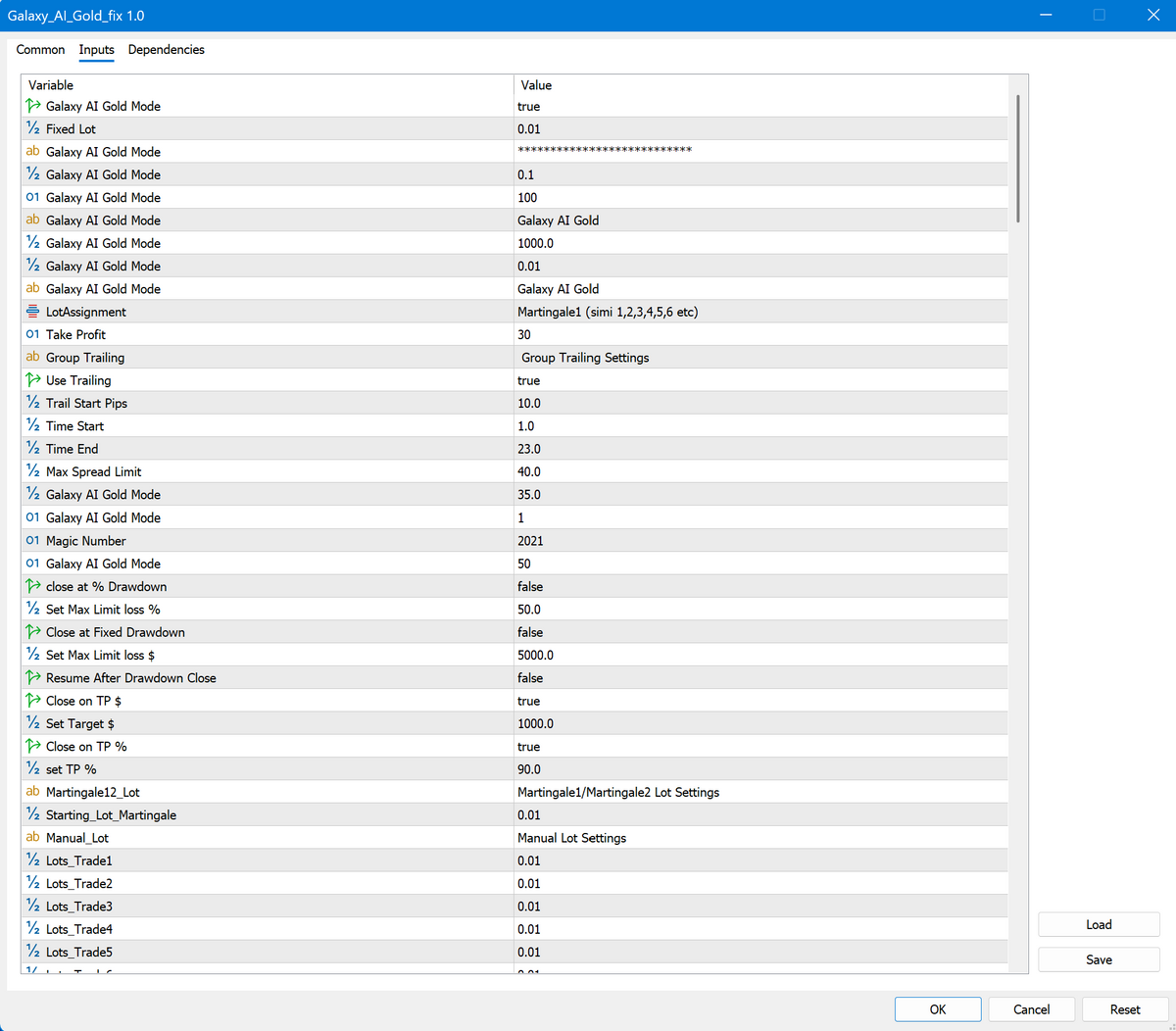 Galaxy AI Gold V1.1 MT5 NO DLL