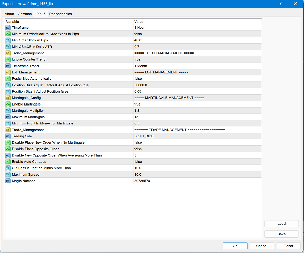 Inova Prime EA MT4 NO DLL