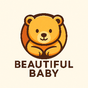 Logo of a bear with 'BEAUTIFUL BABY' text on a white background