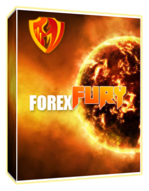 Box with 'Forex Fury' branding featuring a fiery design.