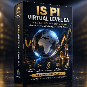 IS PI Virtual Level EA packaging with Earth globe and chess pieces on a dark background