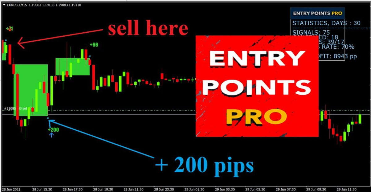 Entry Points Pro Indicator MT4